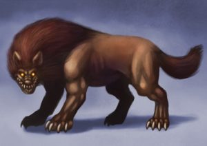 ジェヴォーダンの獣のイラスト